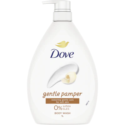 Dove Gentle Pamper Body Wash 1l