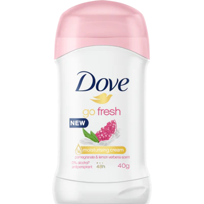 Dove Go Fresh Pomegranate & Lemon Verbena Scent 48Hr Antiperspirant Stick 40g