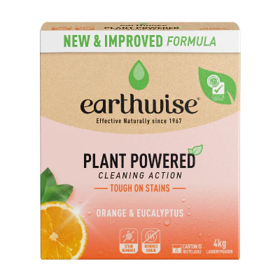 Earthwise Orange & Eucalyptus Plant Powered Laundry Powder 4kg