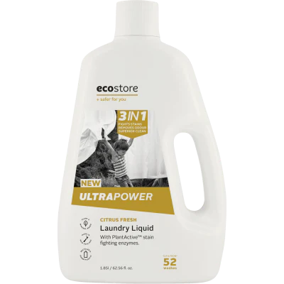 Ecostore Ultra Power Citrus Fresh 3 In1 Laundry Liquid 1.85l