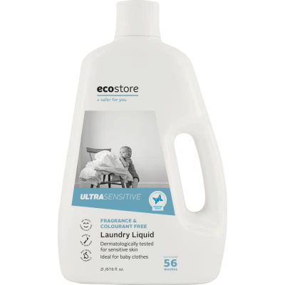 Ecostore Ultra Sensitive Fragrant & Colourant Free Laundry Liquid 2l