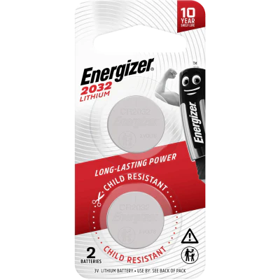 Energizer 2032 Lithium Coin Battery 2pk