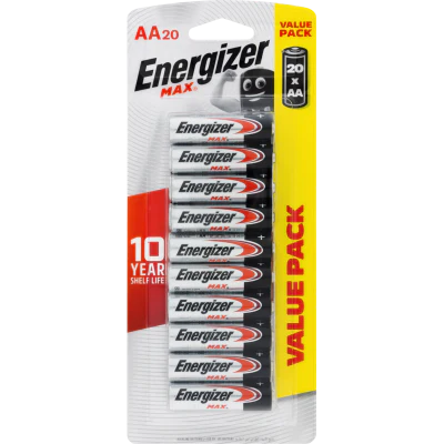 Energizer Max AA Battery 20pk