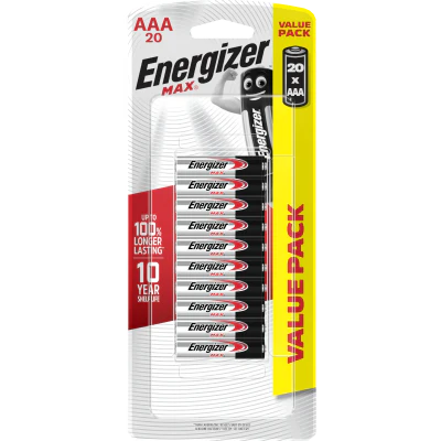 Energizer Max AAA Batteries 20pk