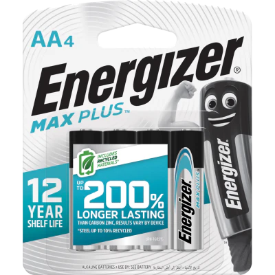 Energizer Max Plus AA Battery 4pk