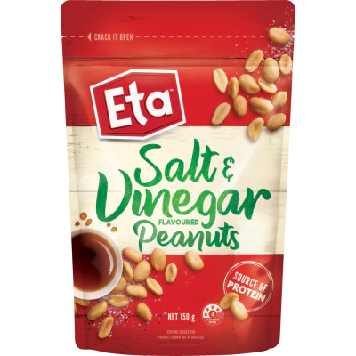 Eta Salt & Vinegar Flavoured Peanuts 150g