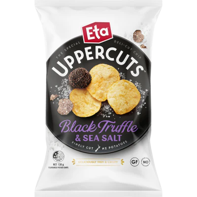 Eta Uppercuts Black Truffle & Sea Salt Potato Chips 130g