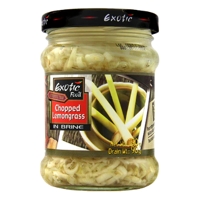 Exotic Food Authentic Thai Chopped Lemongrass In Brine 190g