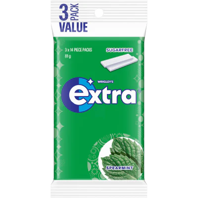 Extra Spearmint Sugar Free Chewing Gum 81g
