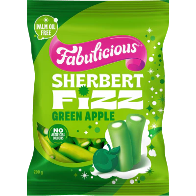 Fabulicious Green Apple Sherbert Fizz 200g
