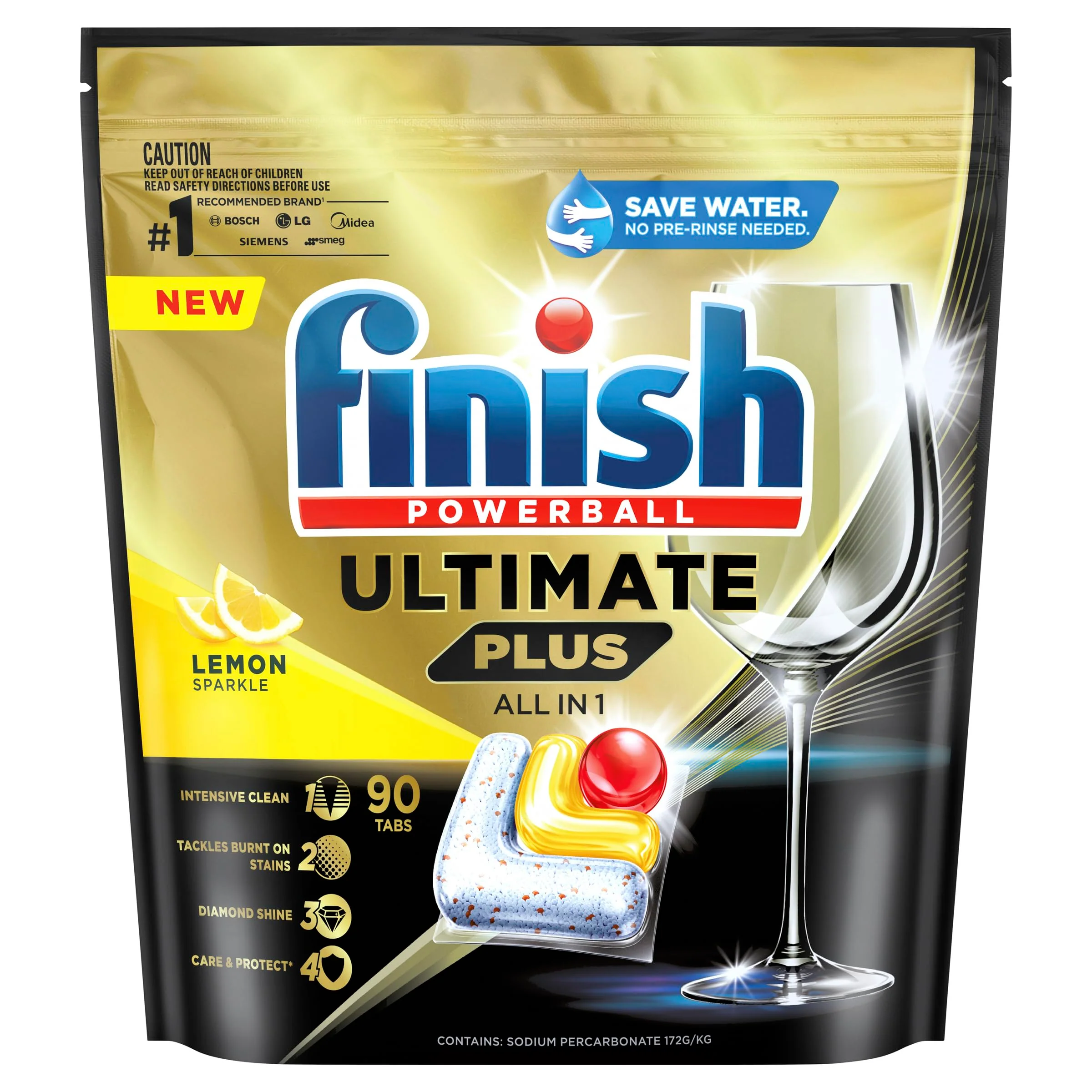 Finish Ultimate Plus Dishwasher Capsules 90 CT