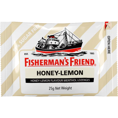 Fisherman's Friend Honey-Lemon Flavour 99% Sugar Free Menthol Lozenges 25g