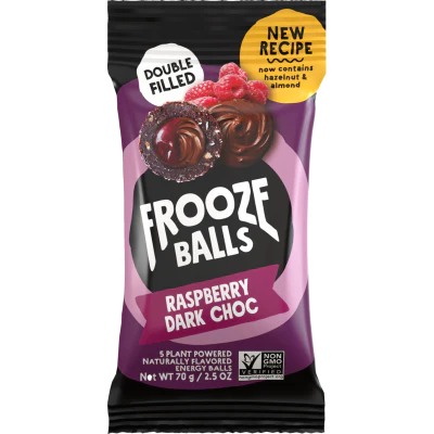 Frooze Balls Raspberry Dark Choc Plant Powered Energy Balls 70g