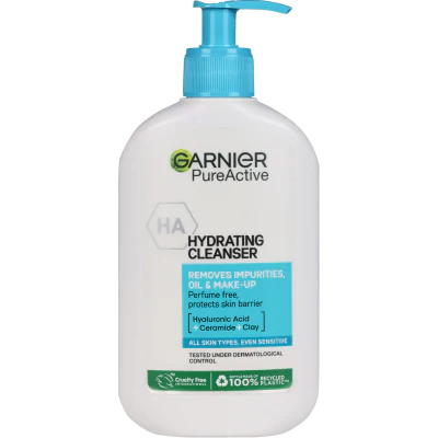 Garnier Pure Active Hydrating Hyaluronic Acid Deep Cleanser 250ml