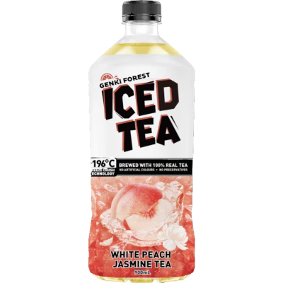 Genki  Forest White Peach Jasmine Iced Tea 900ml