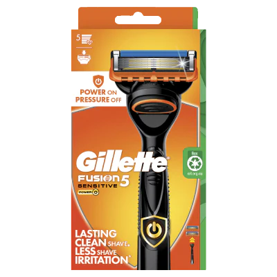 Gillette Fusion 5 Sensitive Razor And 1 Cartridge 2pk