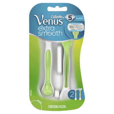 Gillette Venus Embrace Women's Disposable Razor & 2 Cartridge Refill 2ea