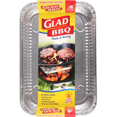 Glad BBQ Trays 4pk