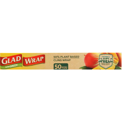Glad To Be Green 50% Plant Based Cling Wrap 50m