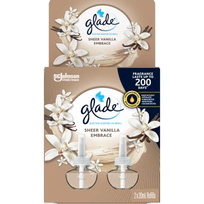 Glade Sheer Vanilla Embrace Electric Scented Oil Refill 40ml