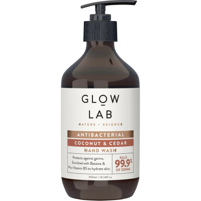 Glow Lab Anti-Bacterial Coconut & Cedar Hand Wash 300ml