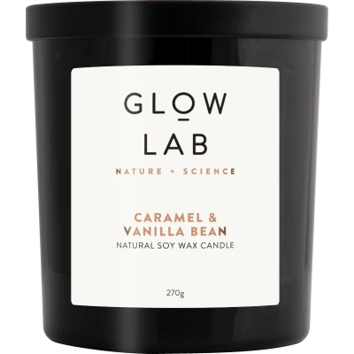 Glow Lab Caramel & Vanilla Bean Candle 270g
