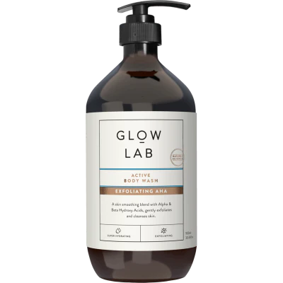 Glow Lab Exfoliating Aha + Bha Active Bodywash 900ml