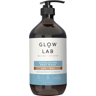 Glow Lab Exfoliating Aha + Bha Bodywash 825ml