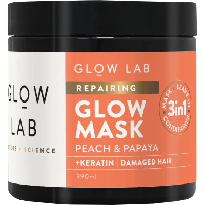 Glow Lab Peach & Papaya Repairing Glow Mask 390ml