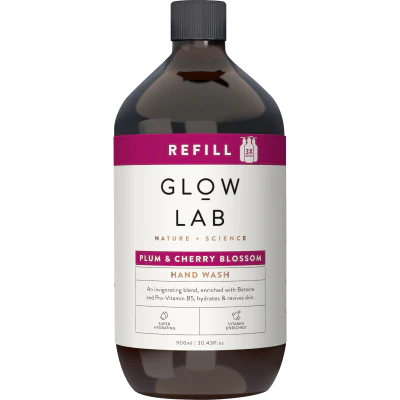 Glow Lab Plum & Cherry Rose Hand Wash Refill 900ml