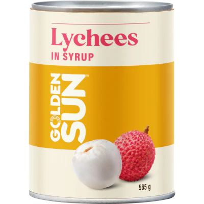 Golden Sun Whole Lychees In Syrup 565g
