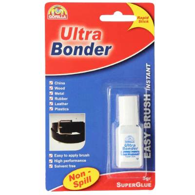 Gorilla Ultra Bonder Super Glue Adhesive Easy Brush 5g