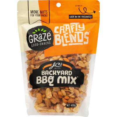 Graze Crafty Blends Backyard BBQ Mix 400g