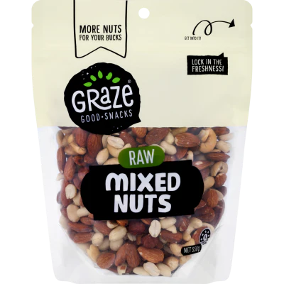 Graze Raw Mixed Nuts 550g