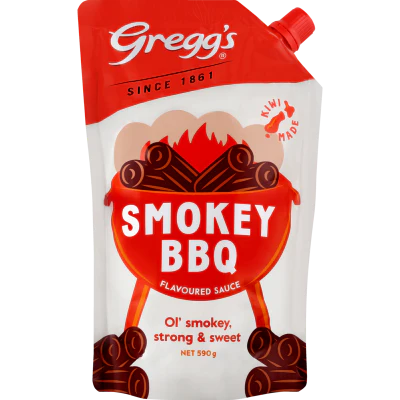 Gregg's Smokey BBQ Sauce Pouch 590g