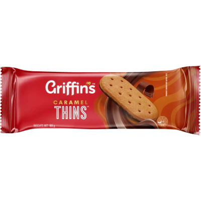 Griffin's Caramel Thins Biscuits 180g