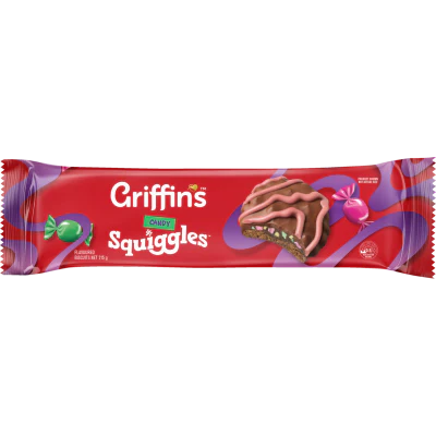 Griffin's Squiggles Candy Chocolate Biscuits 215g