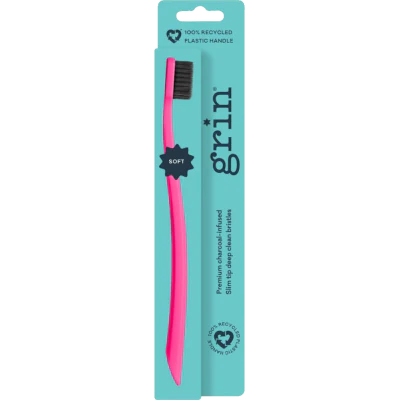 Grin Soft Fuchsia Toothbrush 1pk