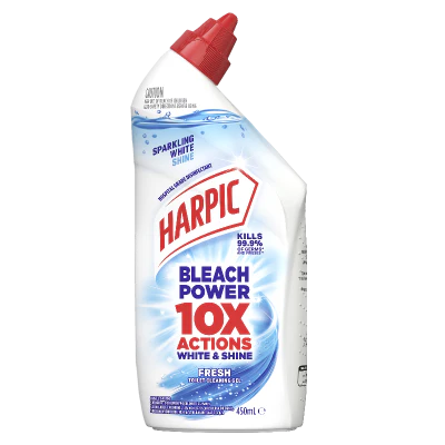 Harpic White & Shine Fresh Thick Bleach Gel 450ml