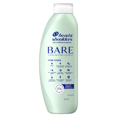 Head & Shoulders Bare Pure Clean Anti-Dandruff Shampoo 400ml