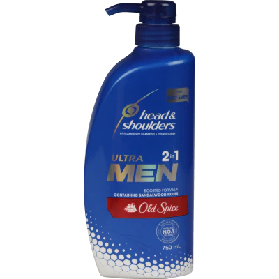 Head & Shoulders Old Spice Ultra Men 2 in 1 Anti Dandruff Shampoo + Conditioner 750ml