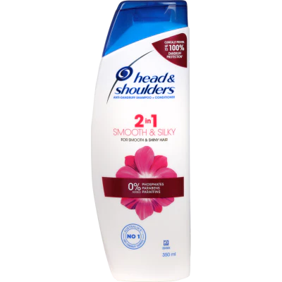 Head & Shoulders Smooth & Silky Anti-dandruff Shampoo + Conditioner 350ml