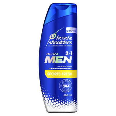 Head & Shoulders Sport Fresh Ultra Men 2 n 1 Anti Dandruff Shampoo & Conditioner 400ml