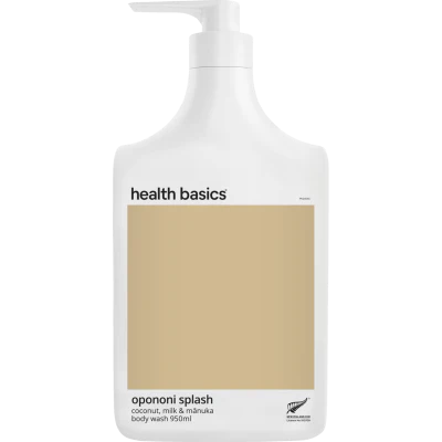 Health Basics Opononi Splash Coconut, Milk & Manuka Body Wash 950ml