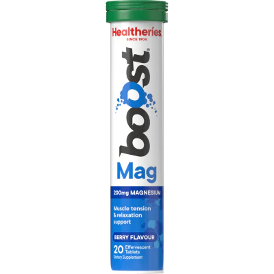 Healtheries Boost Mag Berry Flavour Effervescent Tablets 20pk