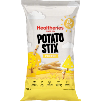 Healtheries Cheese Potato Stix 160g