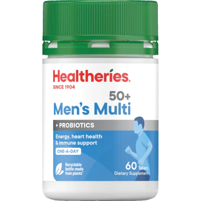 Healtheries Men's 50+ Multi One A Day Tablets 60pk