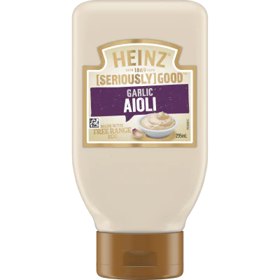 Heinz Seriously Good Garlic Aioli Flavoured Mayonnaise 295ml