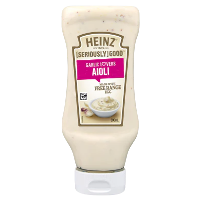 Heinz Seriously Good Garlic Lovers Aioli Mayonnaise 500ml