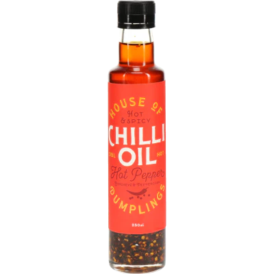House of Dumplings Hot & Spicy Chilli Oil With Pepper 250ml